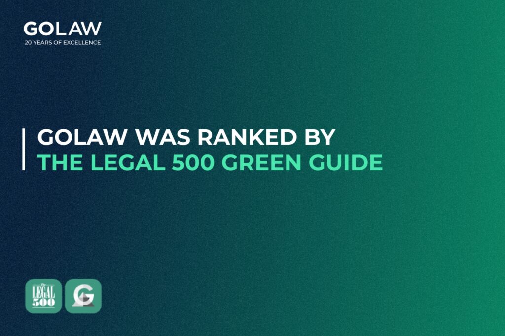 ⚡️ Our firm was ranked by The Legal 500 Green Guide: EMEA 2024 for contributing to the development of sustainable and green energy 🌱.
