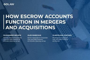 How escrow accounts function in mergers and acquisitions