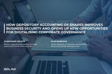How depository accounting of shares improves business security and opens up new opportunities for digitalising corporate governance
